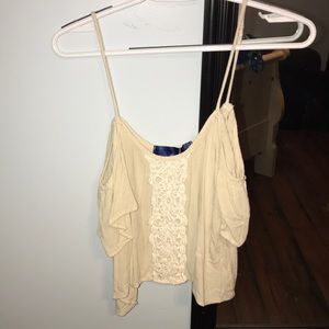 Off the shoulder top with lace detailing